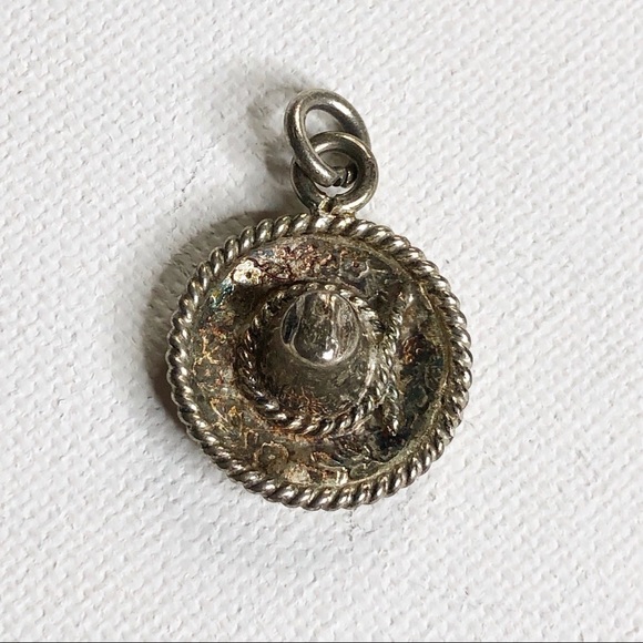 Jewelry - Sterling Silver Mexico Sombrero Hat Charm Pendant